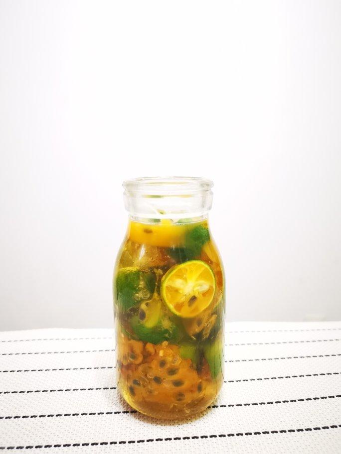百香果冰糖蜂蜜柠檬