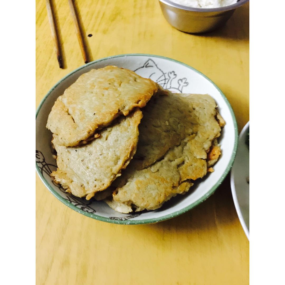 懒人快手餐：鸡蛋藕饼