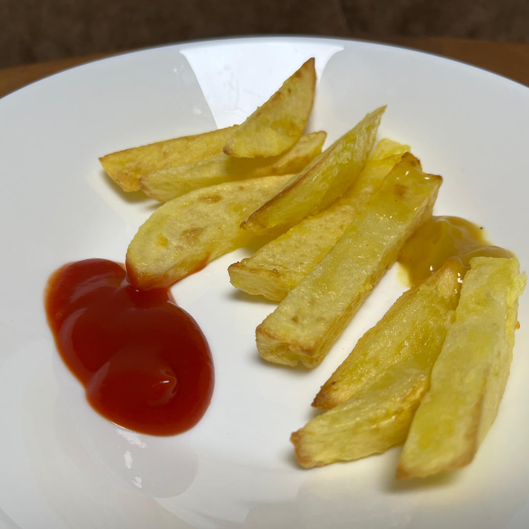 0失败！超简单！很省油！空气炸锅版薯条，现做现吃哦