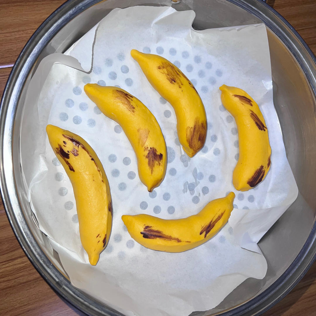 🍌卡通馒头——香蕉包