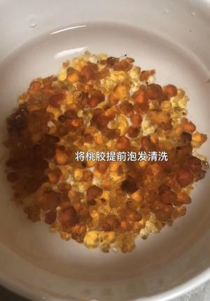 养颜牛奶鸡蛋桃胶的做法 步骤1