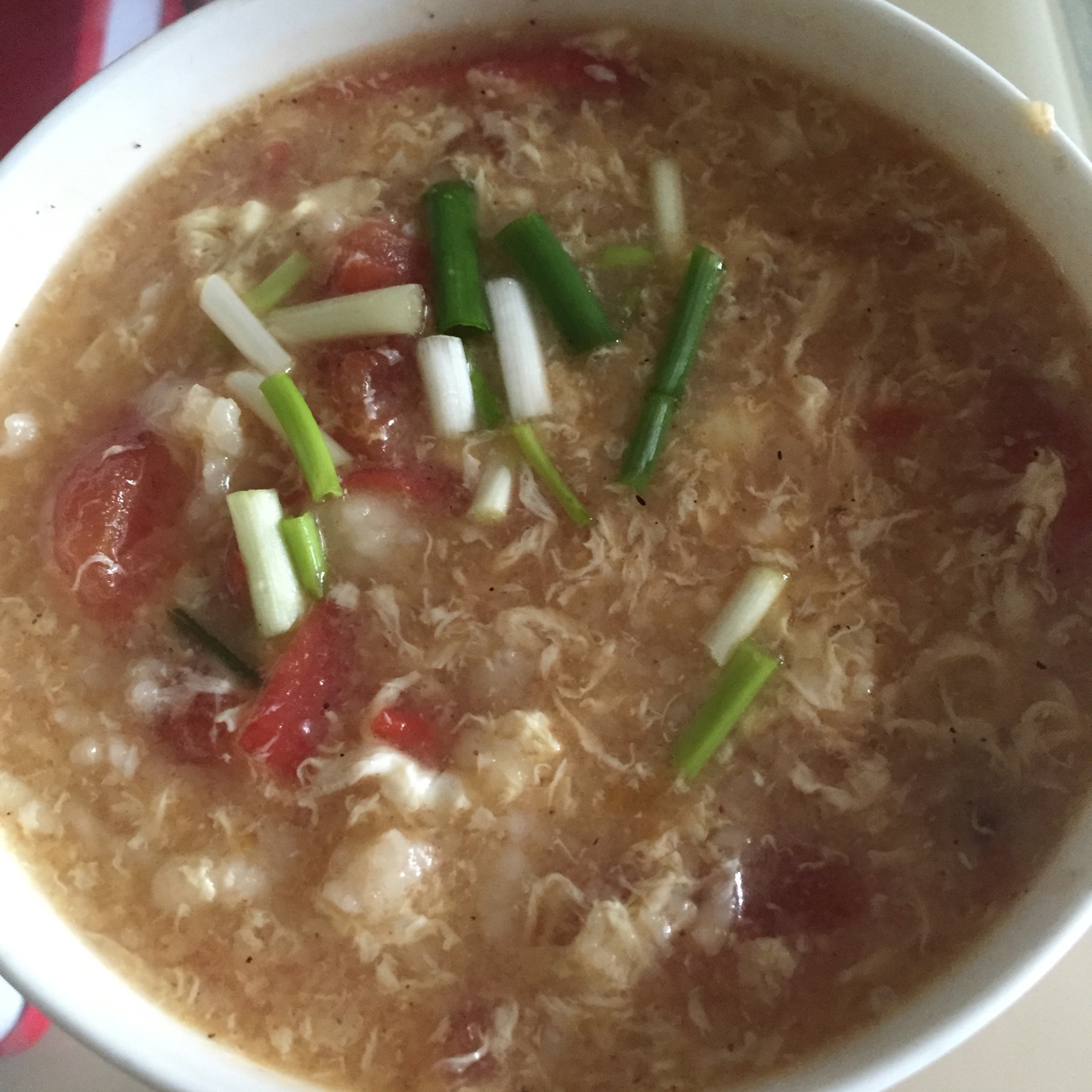 西红柿鸡蛋疙瘩汤