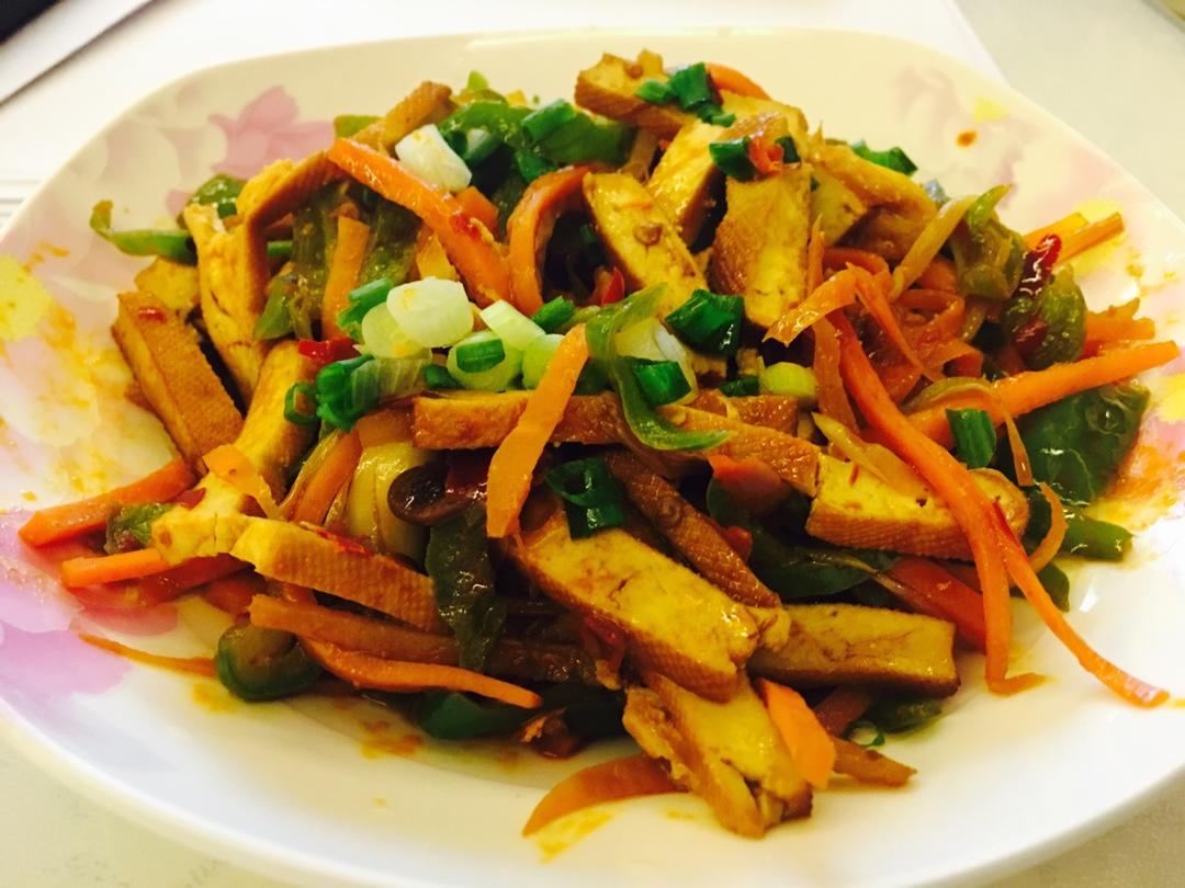 青椒豆腐干