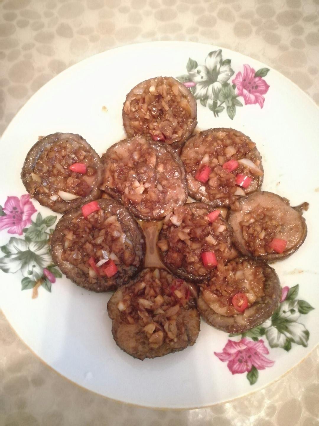 蒜蓉孜然烤香菇
