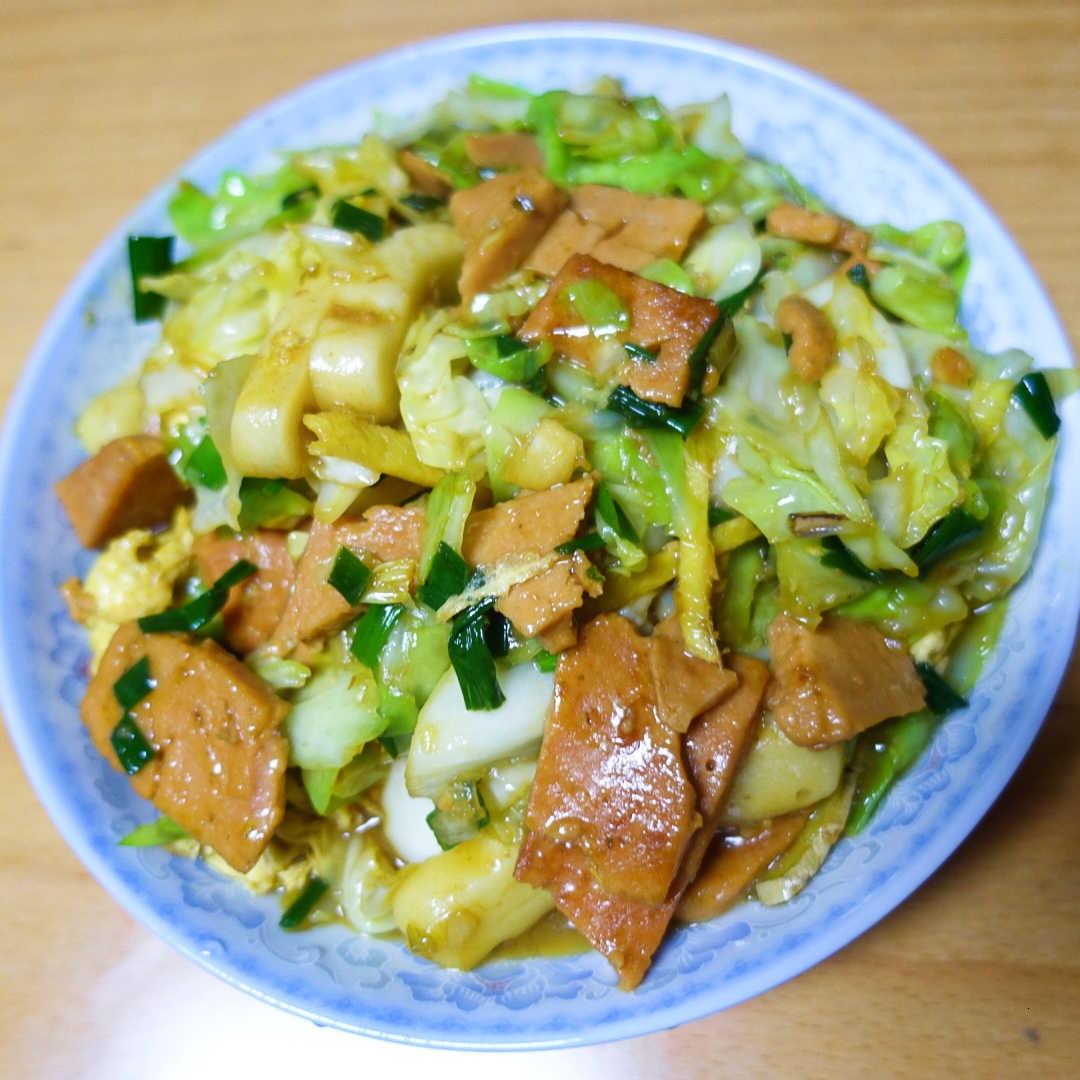 快手火腿肠炒年糕