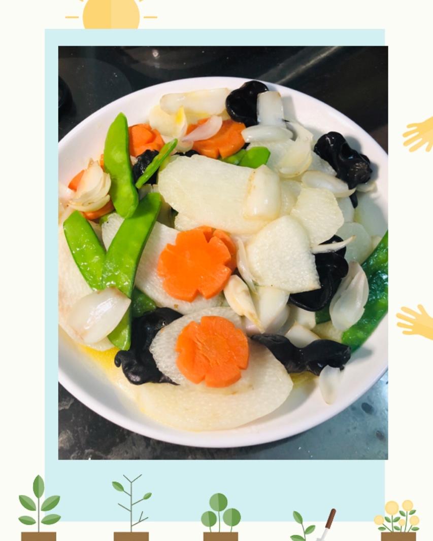 荷兰豆素炒山药
