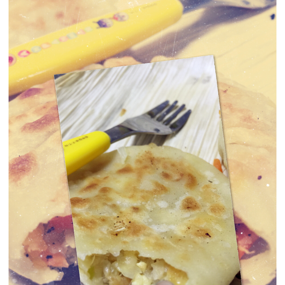 白菜豆腐馅饼