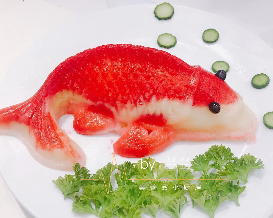 奶香锦鲤年糕的做法