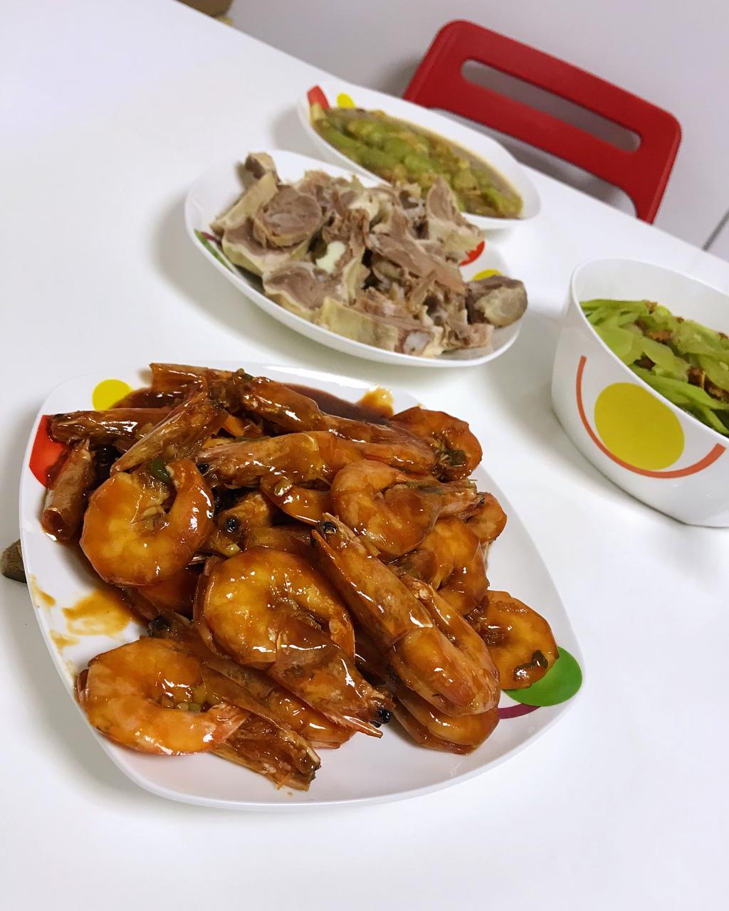 糖醋开背虾