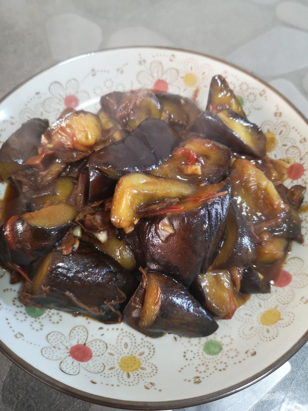 红烧茄子（佐西红柿尖椒）