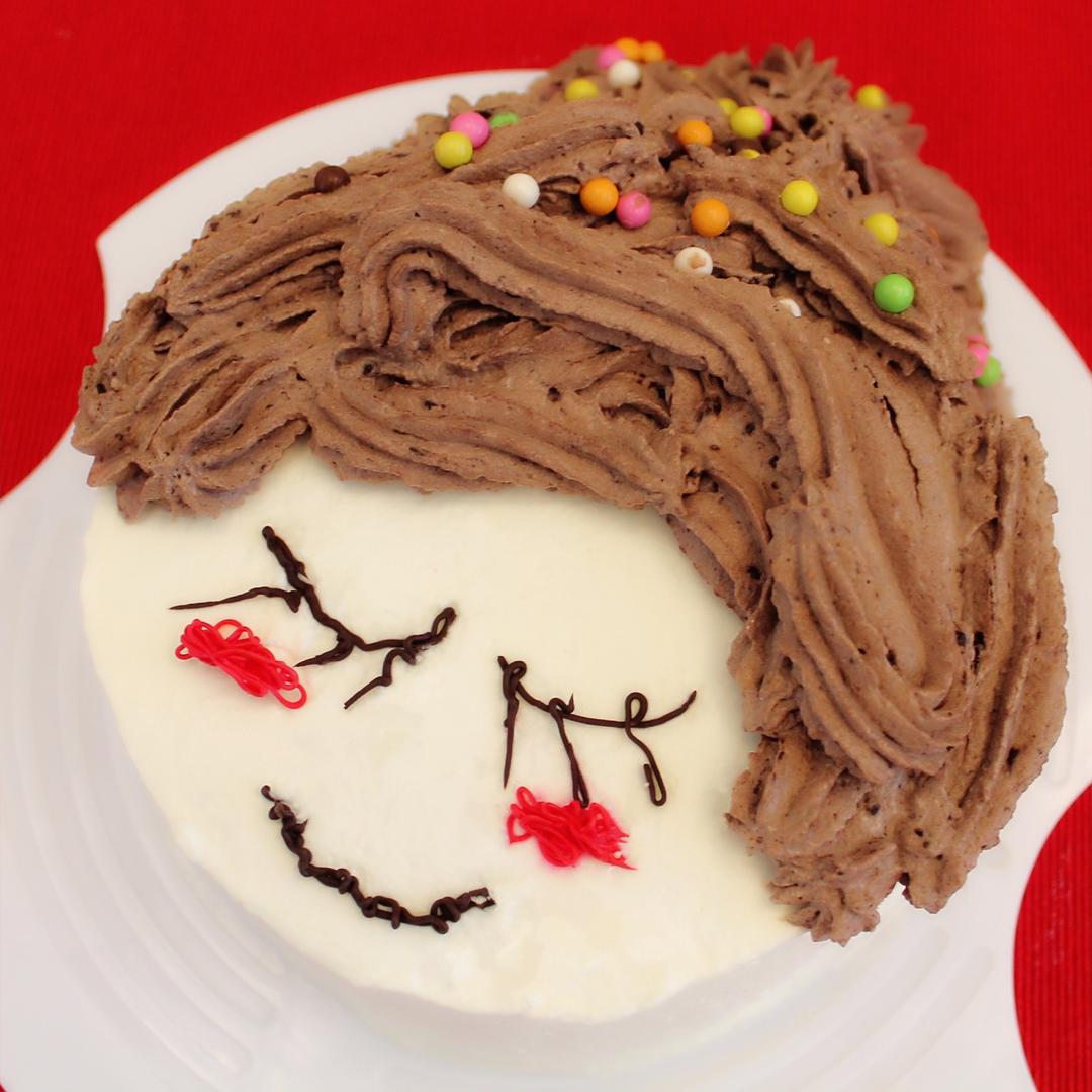 娃娃头生日蛋糕