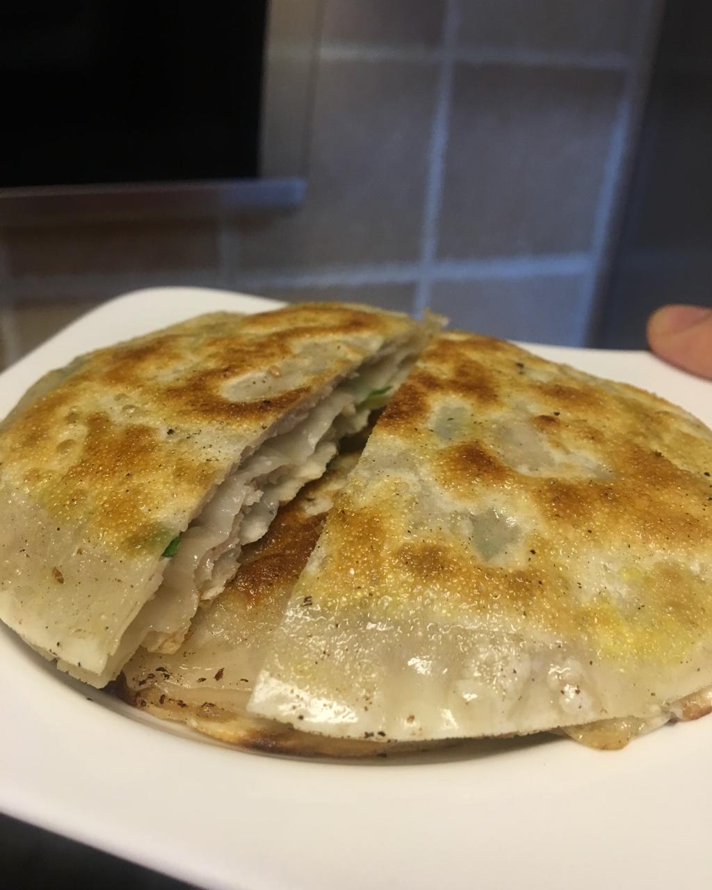 饺子皮版千层肉饼