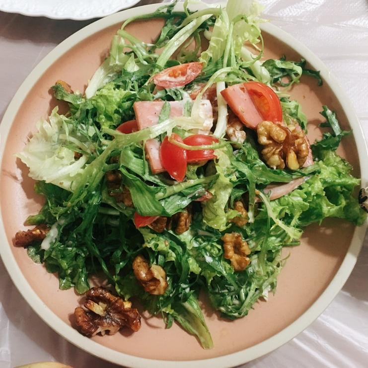 蔬菜火腿沙拉