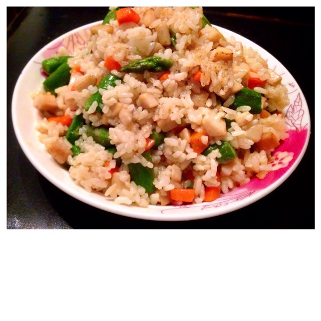 杏鲍菇酱油炒饭