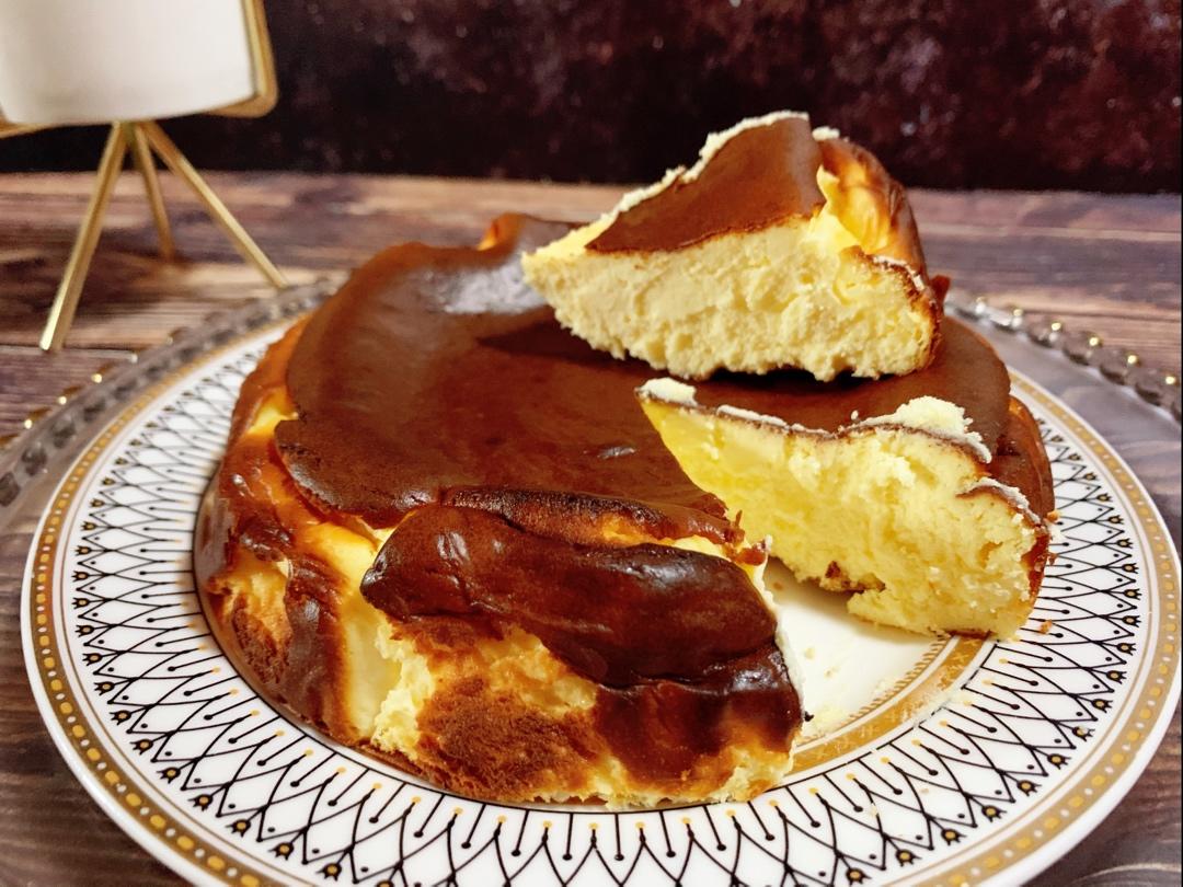 巴斯克蛋糕重芝士生酮低碳水无粉赤藓糖醇代糖消耗奶油奶酪新手甜点6寸