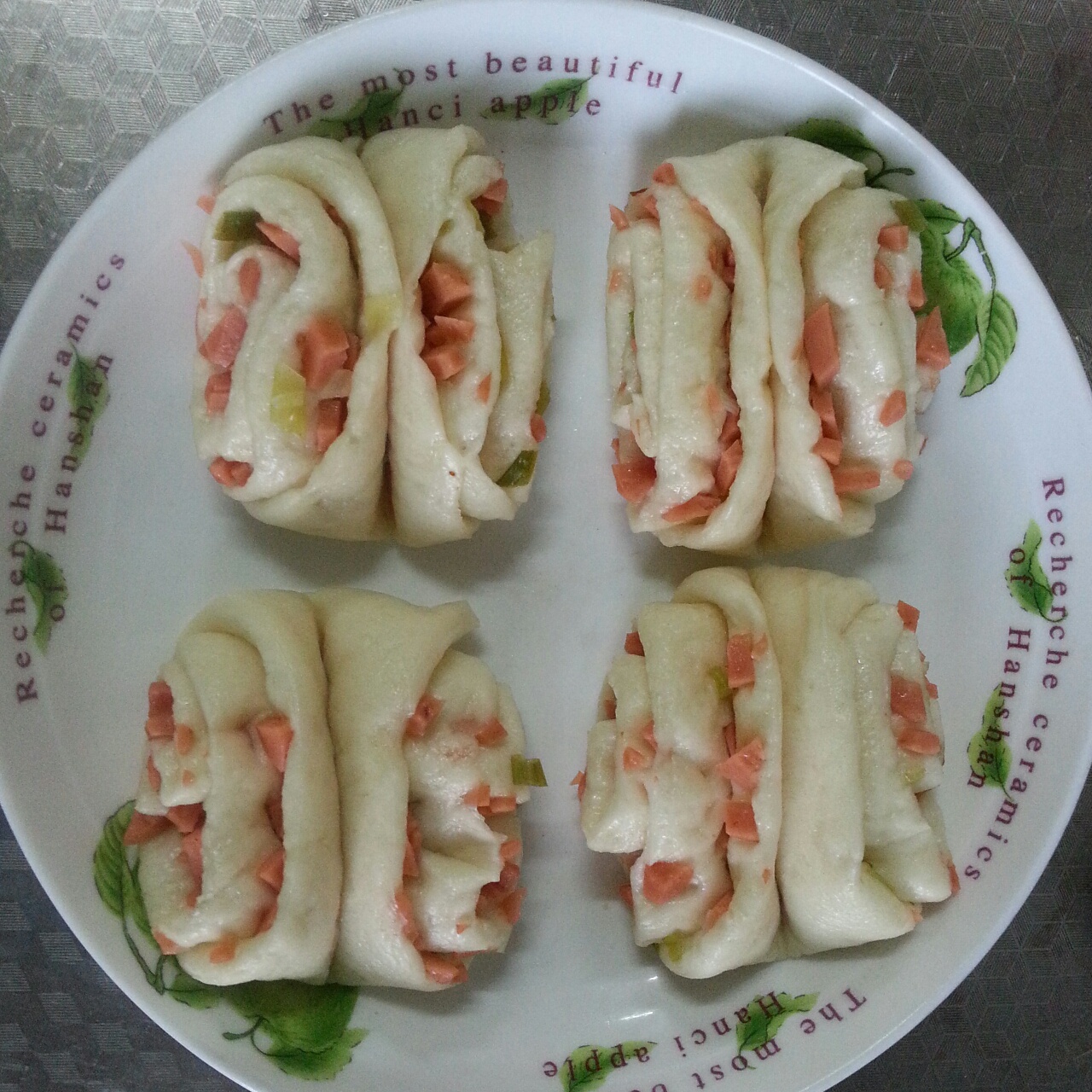 香葱火腿花卷
