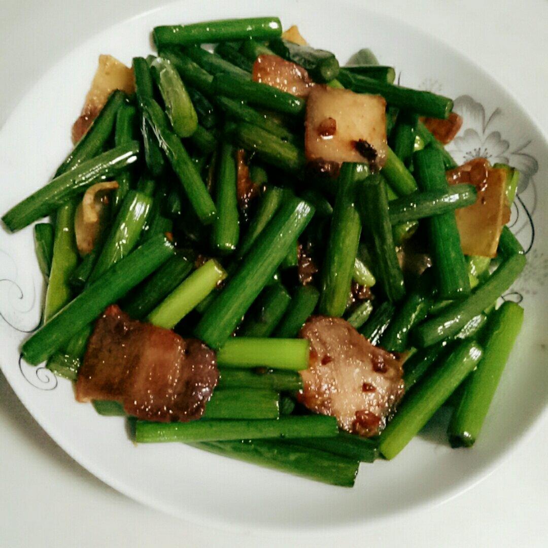 蒜台炒肉
