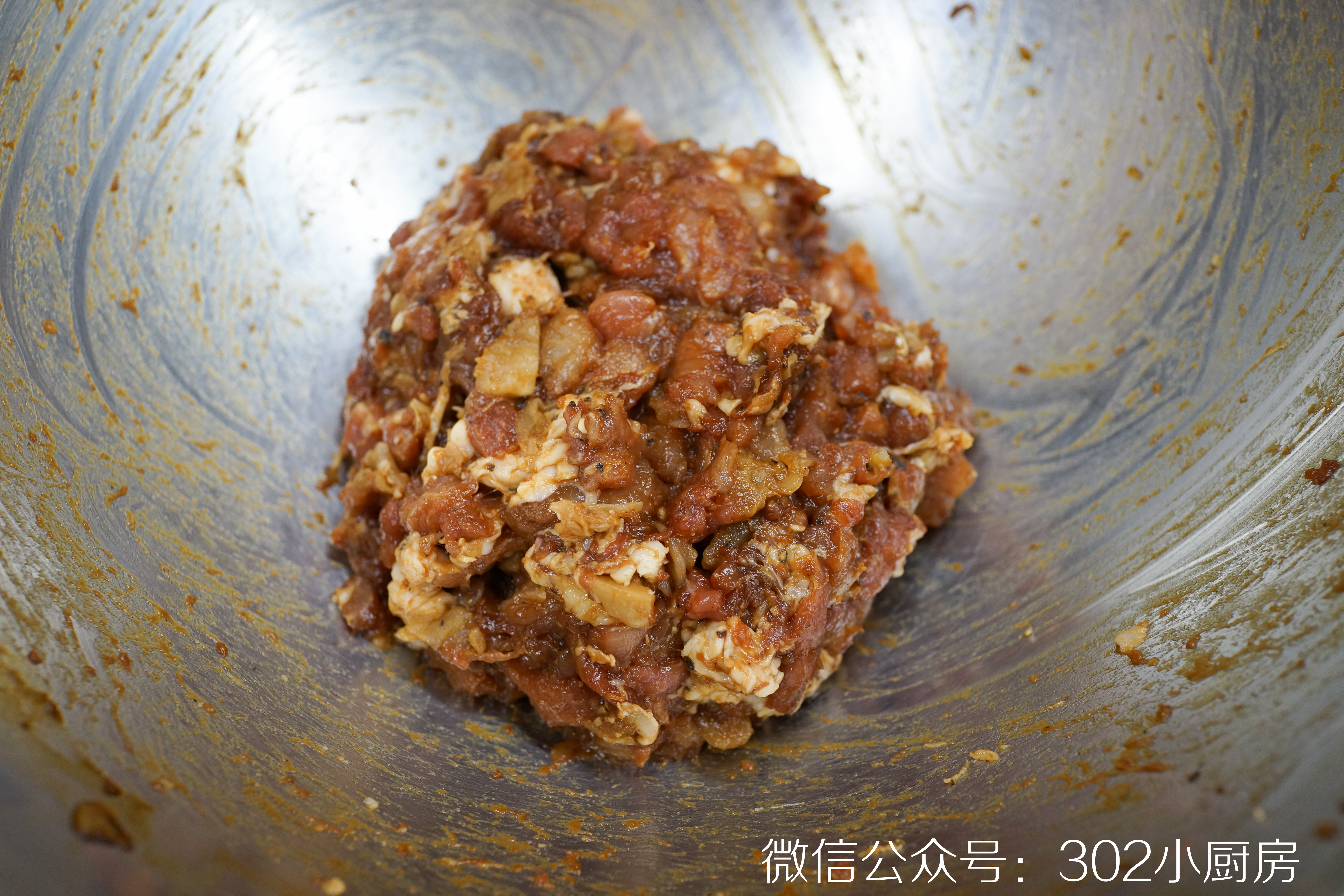 梭子蟹蒸肉饼 <302小厨房>的做法 步骤4