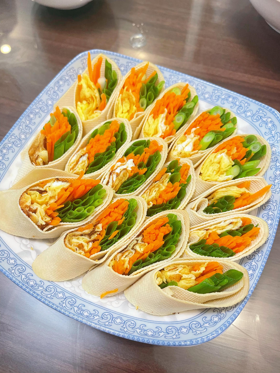 五彩豆皮卷