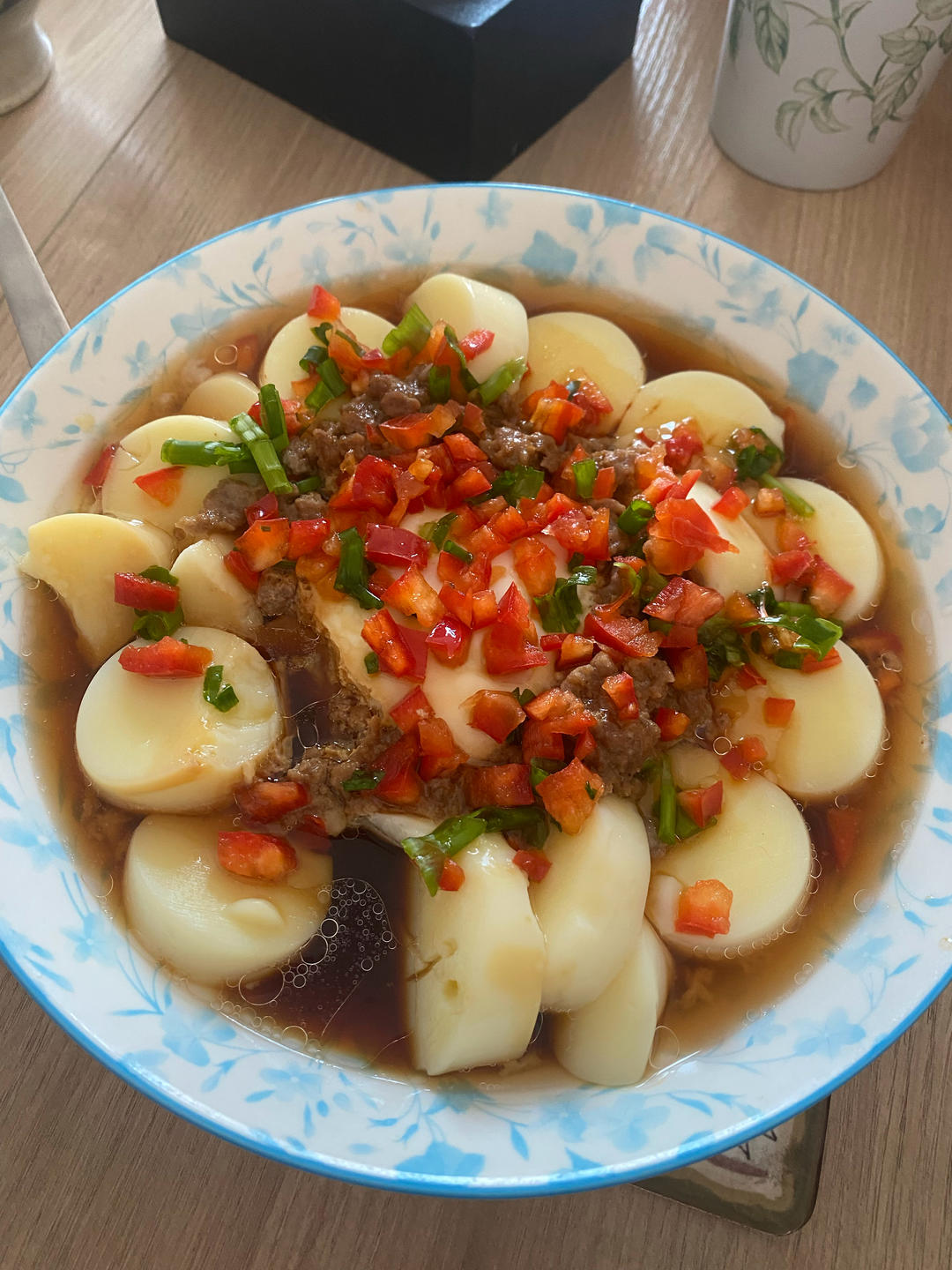 日本豆腐蒸肉蛋
