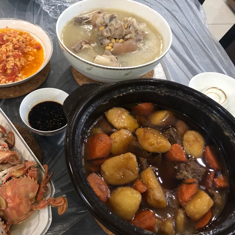 沙沙土豆胡萝卜炖牛肉