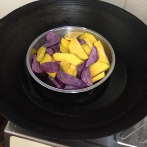 南瓜 紫薯芋丸的做法 步骤1