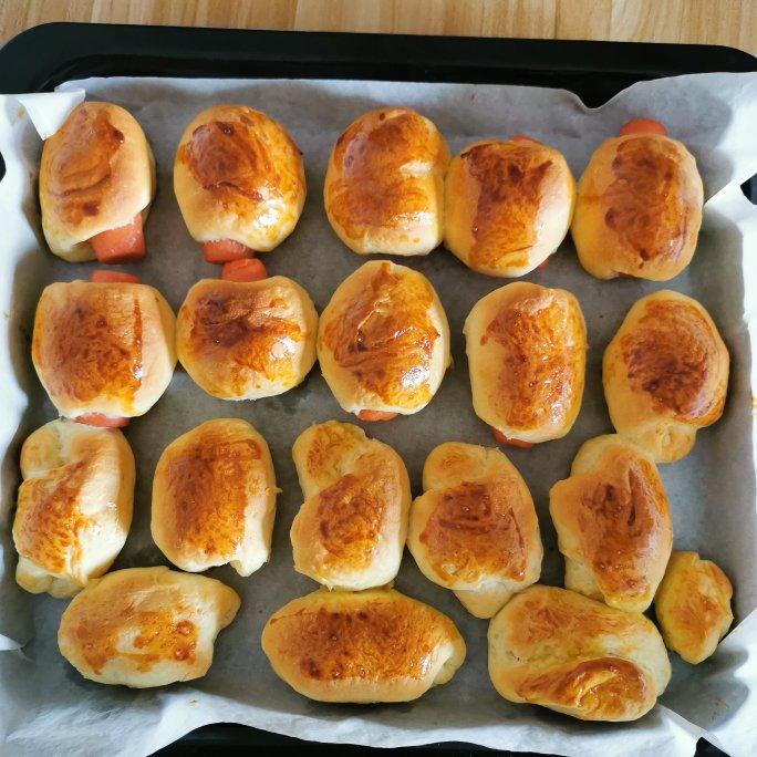 迷你肠仔包(手工揉面)