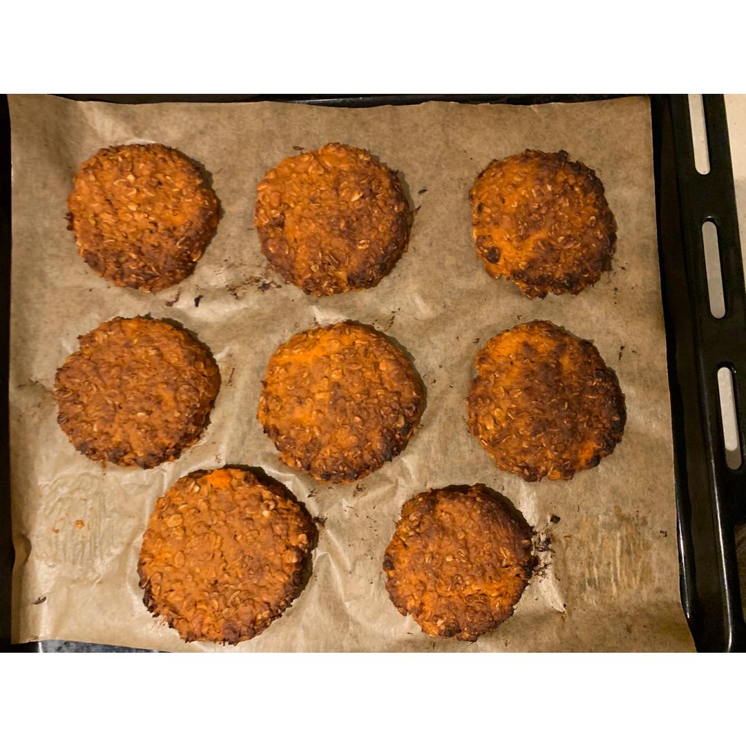 低卡红薯燕麦减脂饼干零食（超级精简版）