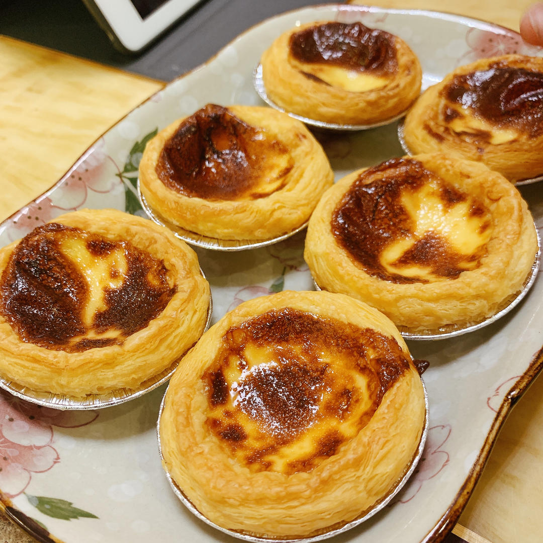 空气炸锅版全蛋葡式蛋挞『秒杀KFC』悠伴空气炸锅