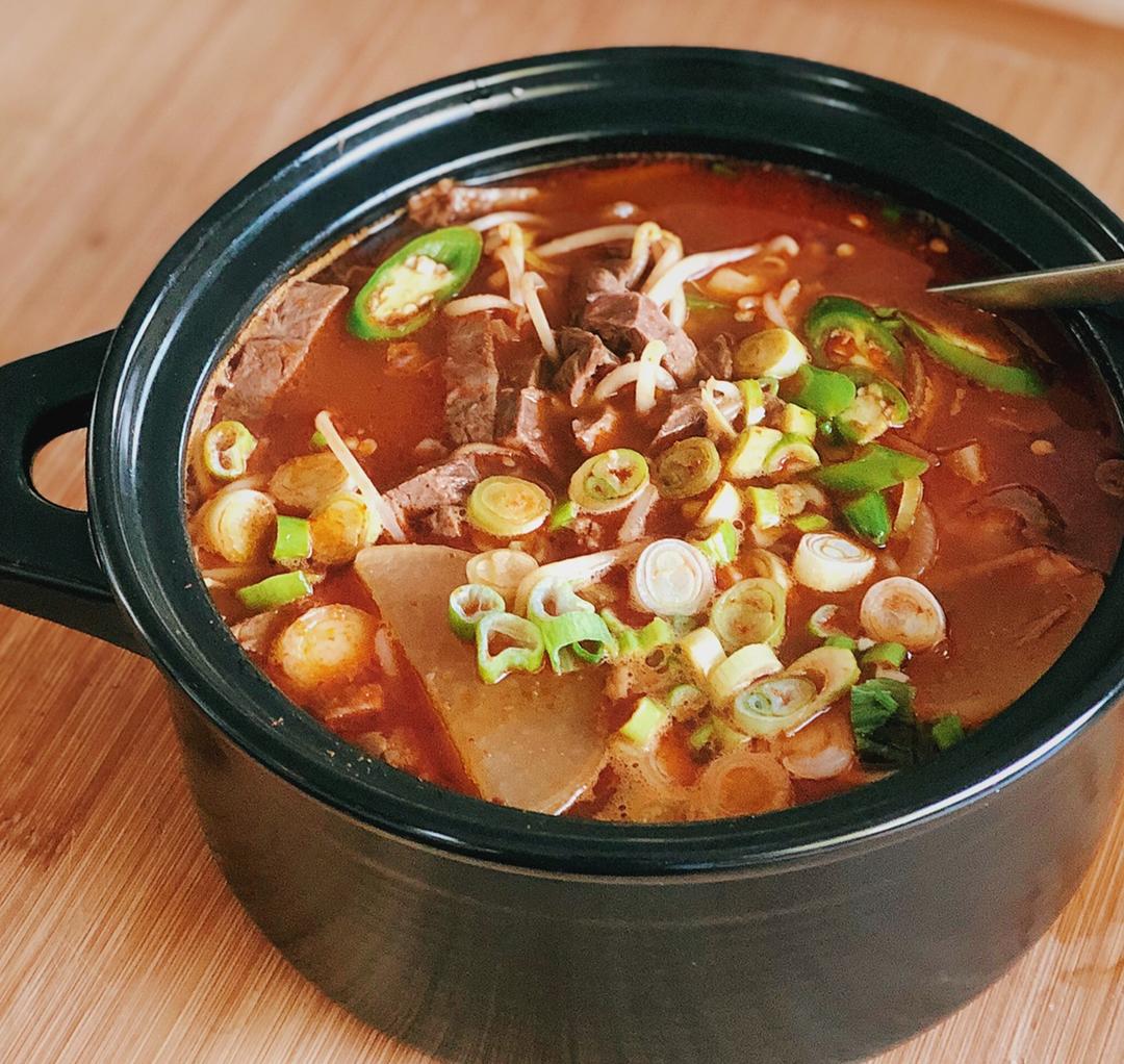韩式辣牛肉汤【曼食慢语】