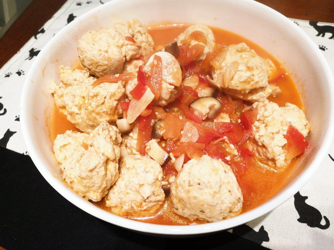 【番茄鸡肉丸】