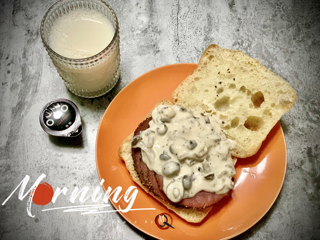 减肥餐—不用开火的低脂白奶油芝士意面酱汉堡三明治酱