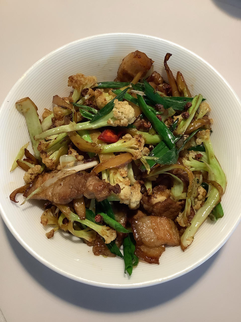 干锅菜花--田螺菜谱版变体