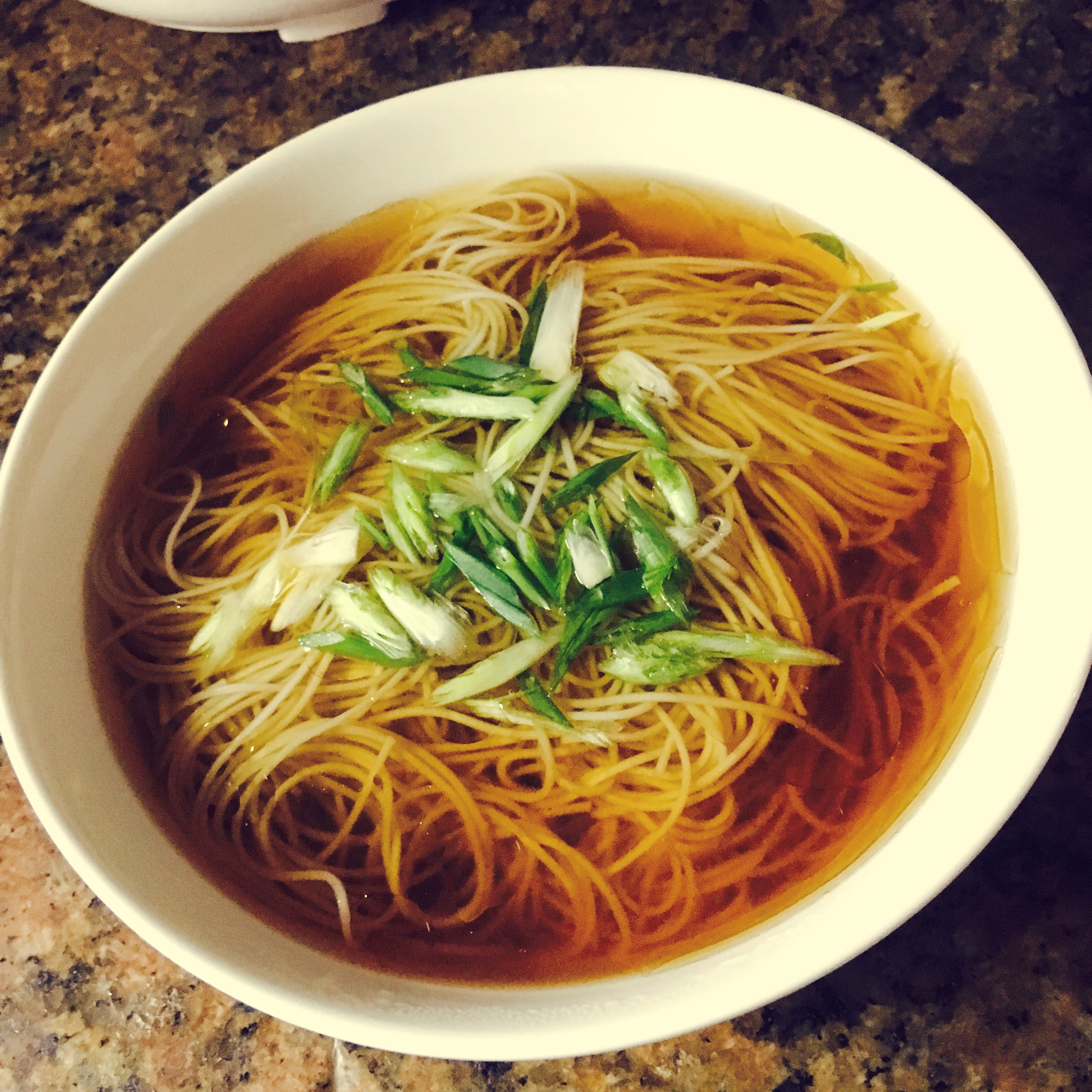 小葱麻油酱油面