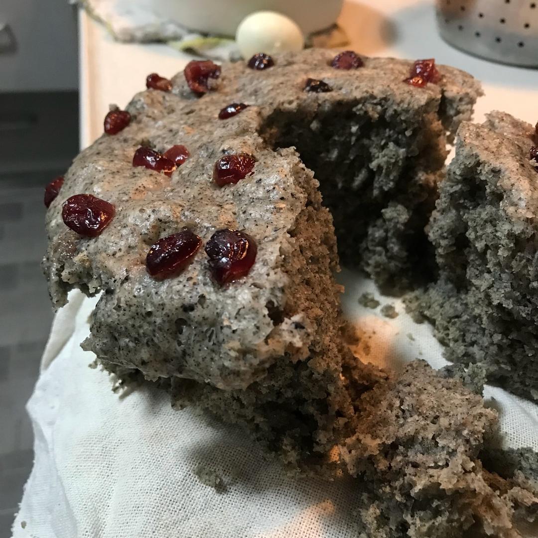 奶香黑芝麻发糕