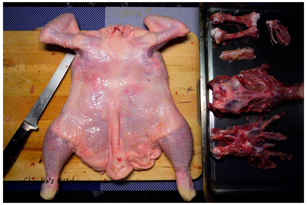 简单易学的家庭整鸡脱骨～