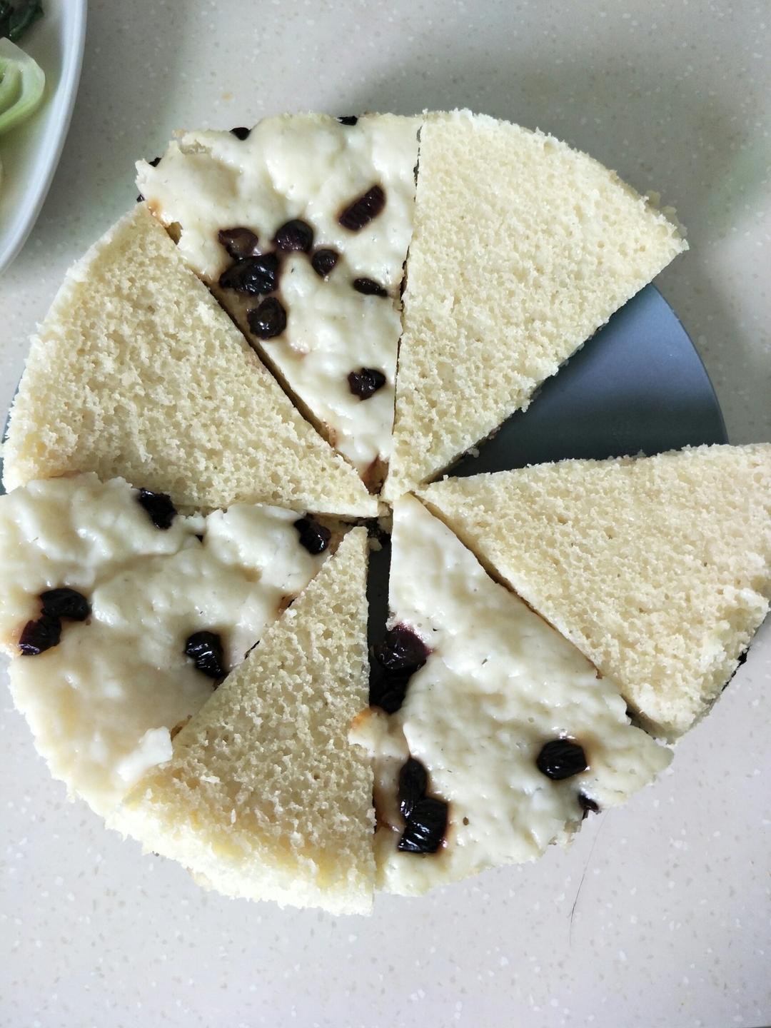 不用揉面，简单易做的——蔓越莓发糕