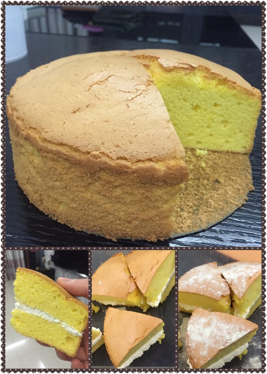 八寸戚风蛋糕（生日蛋糕坯）附六寸配单