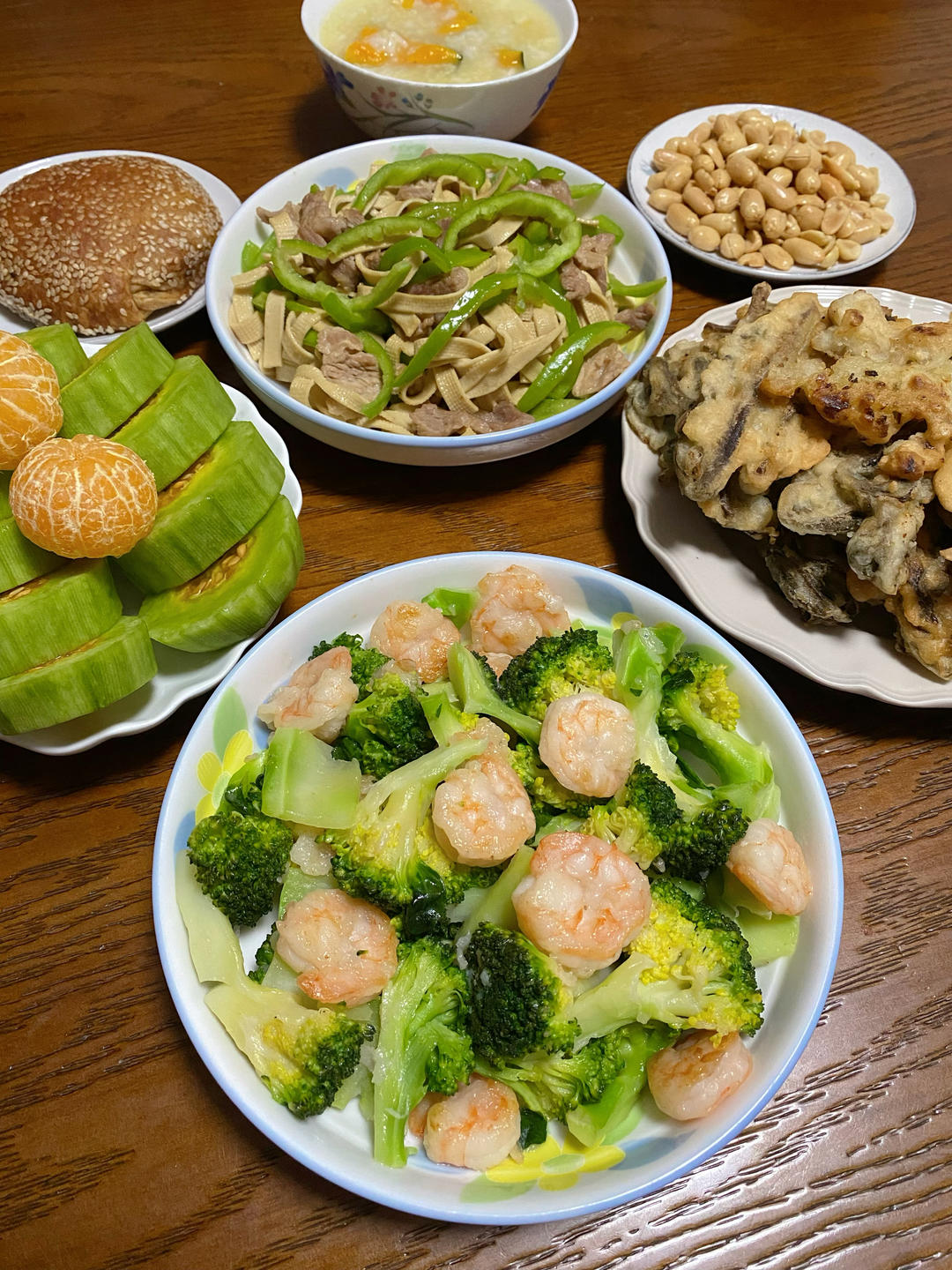 清炒虾仁西兰花