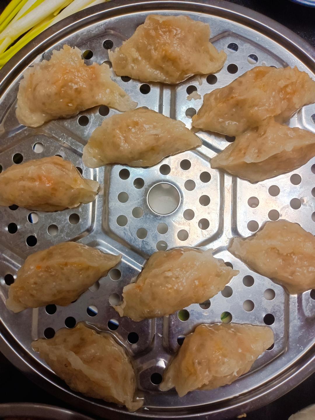 木薯淀粉饺子（水晶鲜肉虾饺）