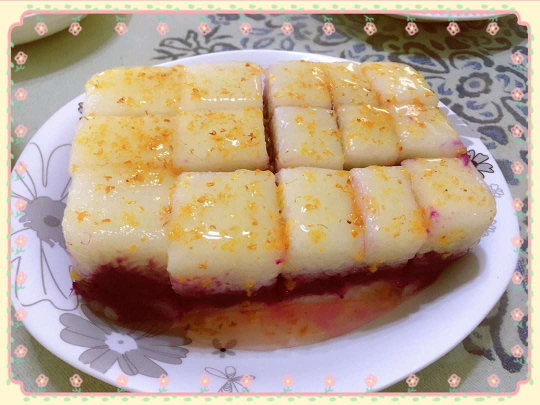 紫薯糯米凉糕
