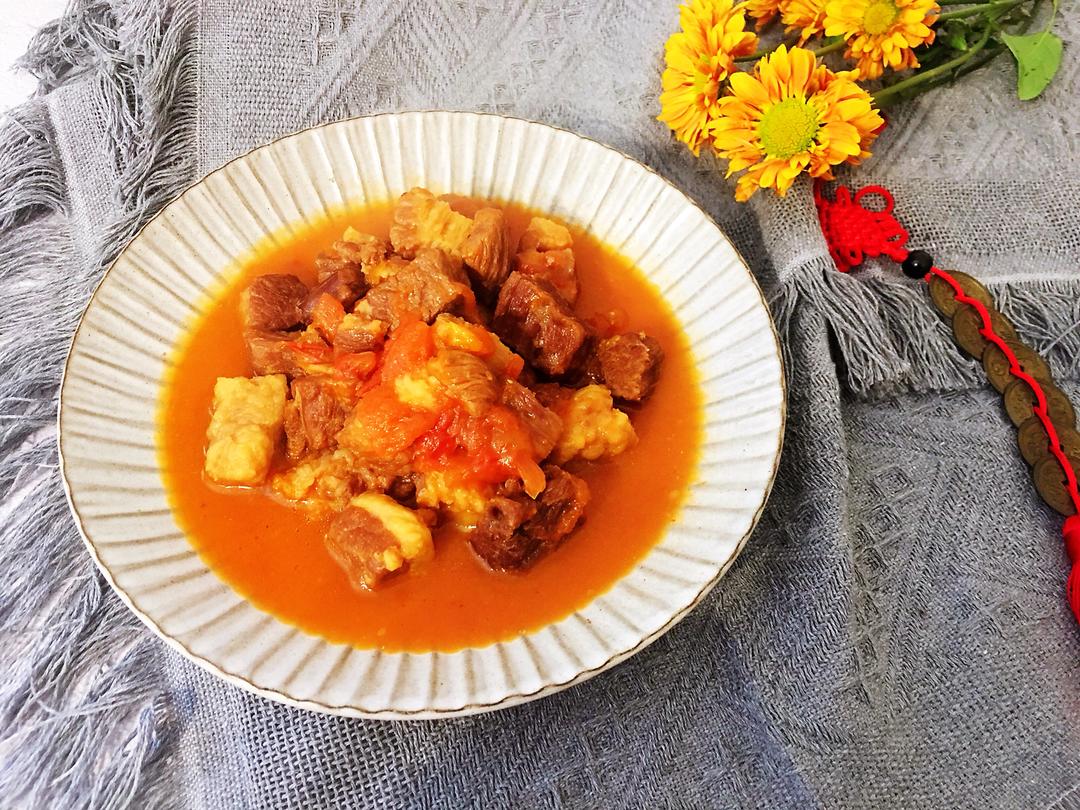 牛年开运菜-西红柿炖牛腩的做法