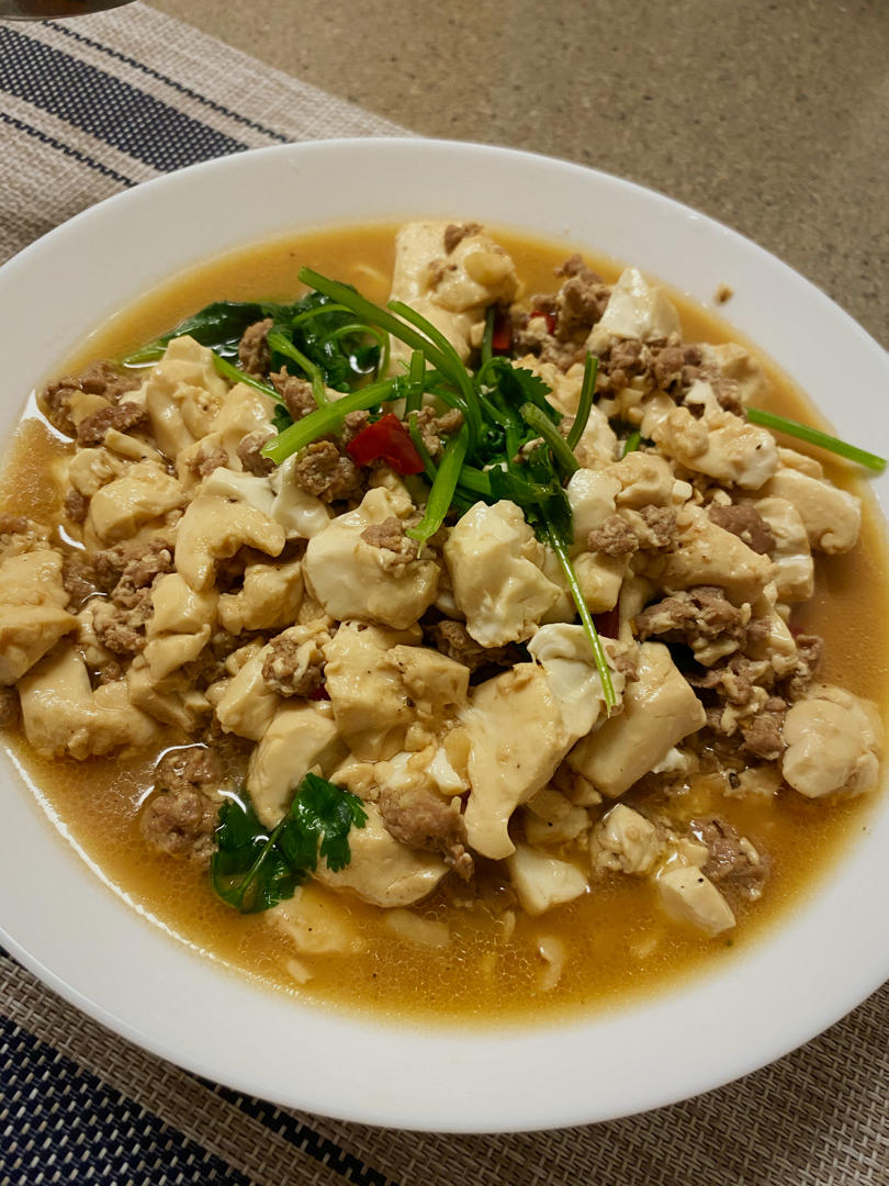 肉末嫩豆腐｜嫩滑口感爽口！这道快手菜超级下饭！！（减脂少油版）