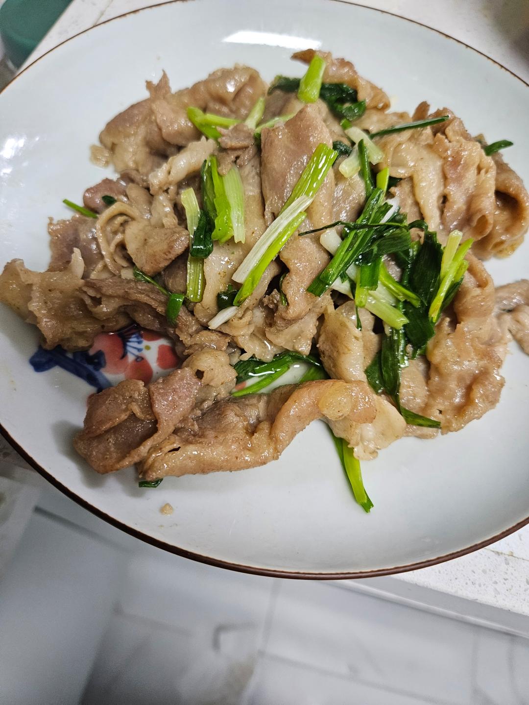 不油腻的葱炒羊肉