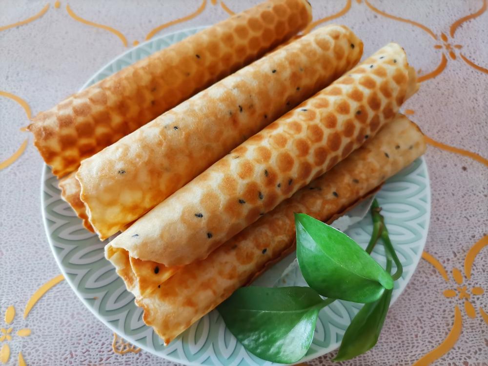 脆皮鸡蛋卷
