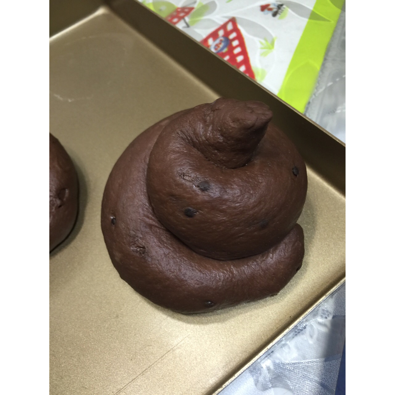 本本fzgm做的便便面包巧克力香蕉奶酪软欧