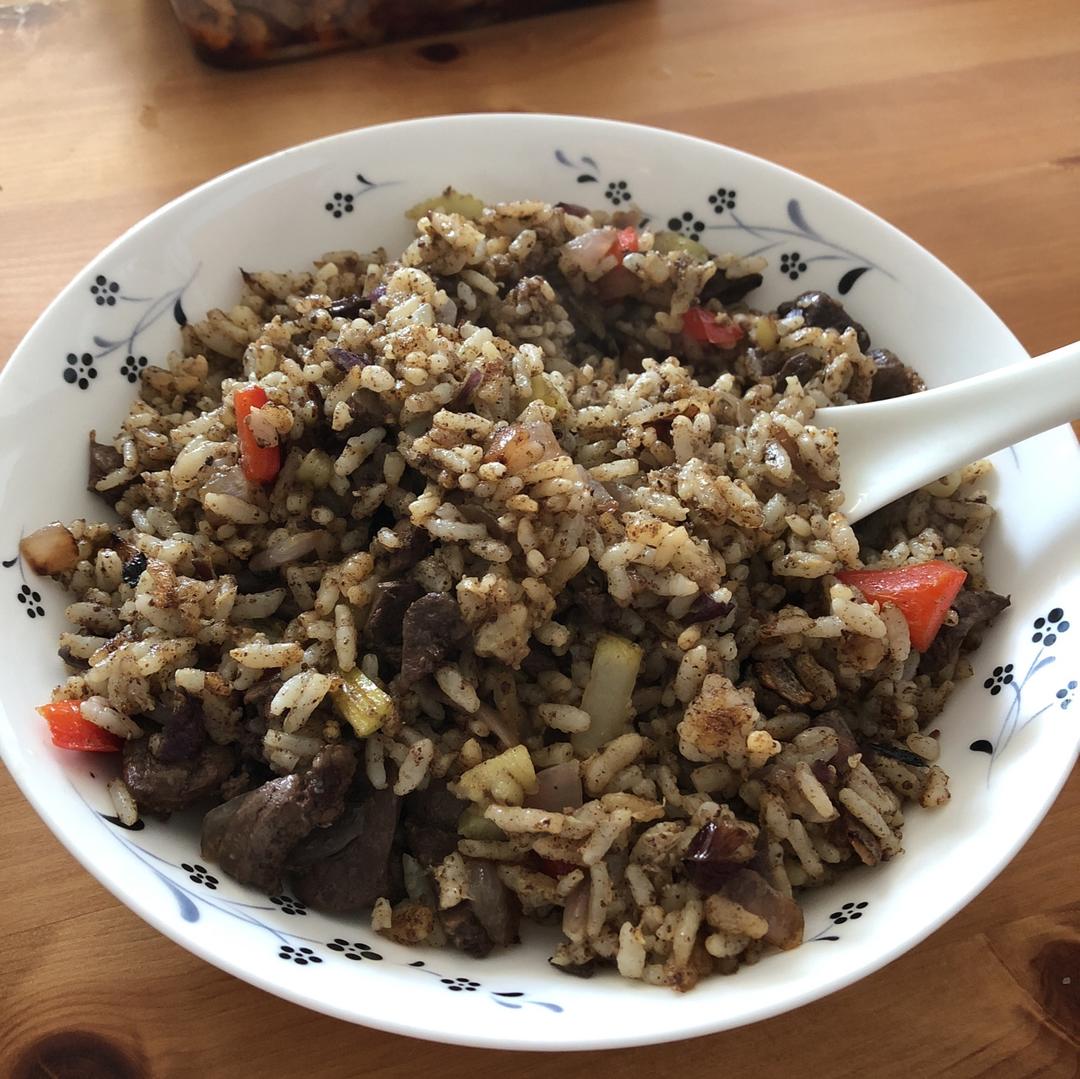 家常猪肝炒饭