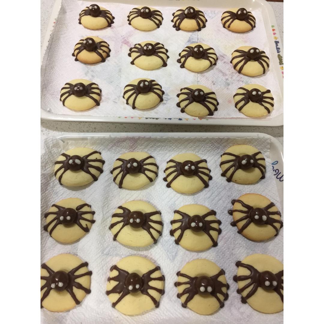 蜘蛛曲奇（万圣节应景作品）