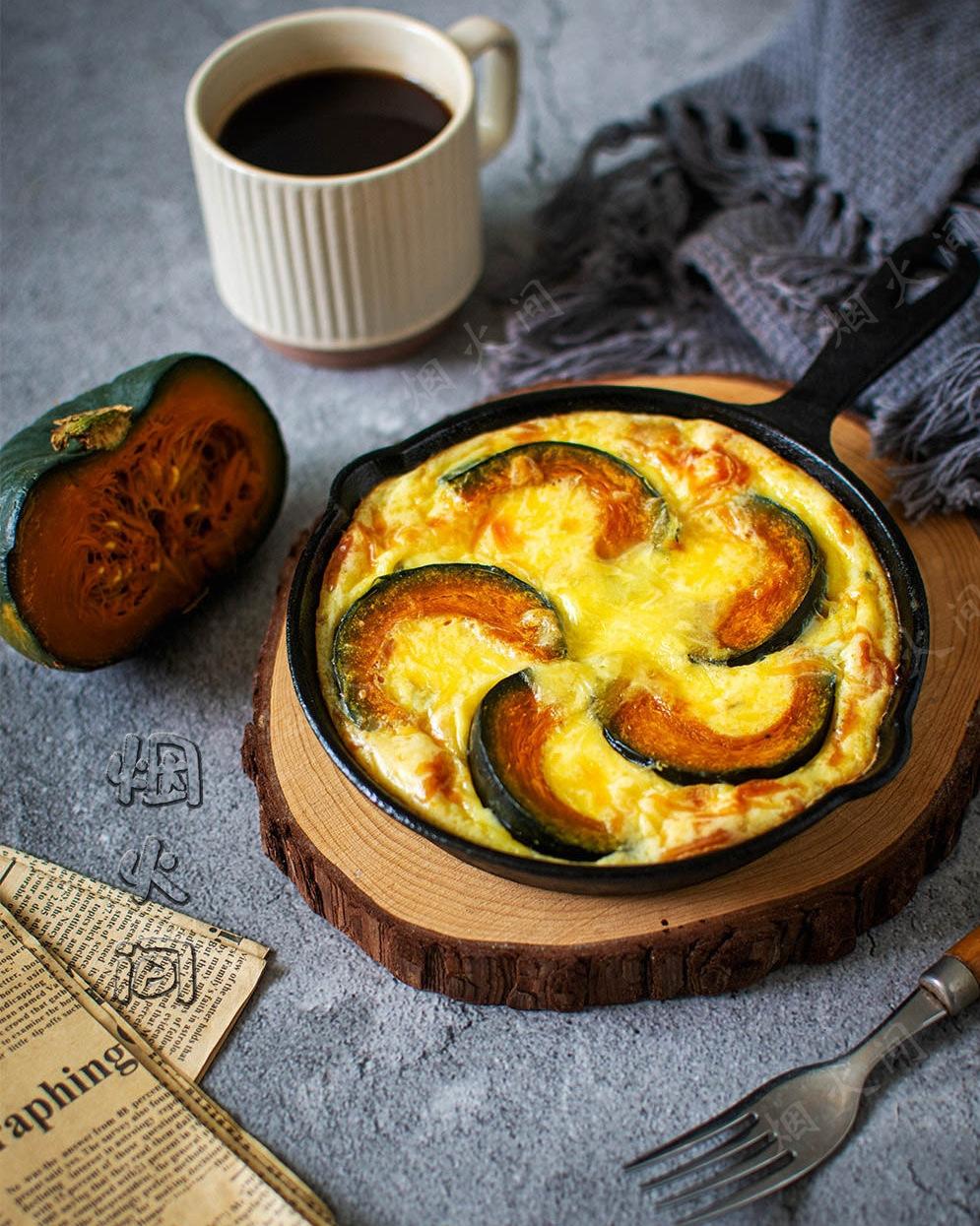 芝士蛋奶烤南瓜??｜0??糖0??油！好吃又健康