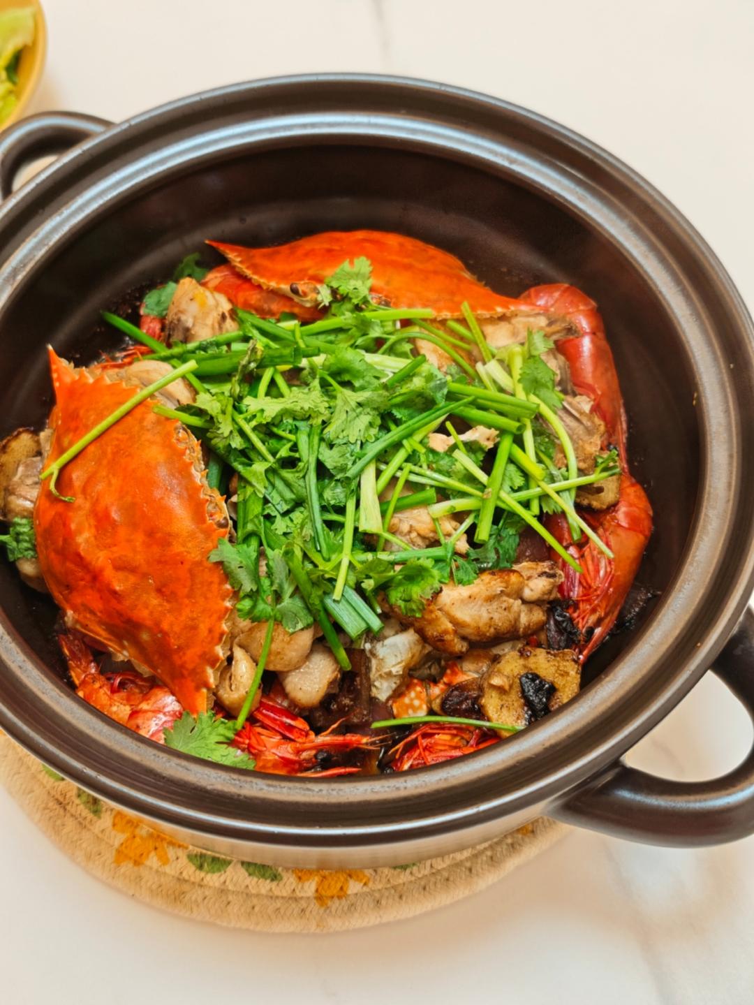 鸡煲蟹(梭子蟹焖鸡)